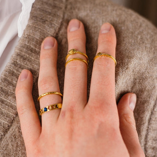 Tribal Metallic Fashion Fingers Rings