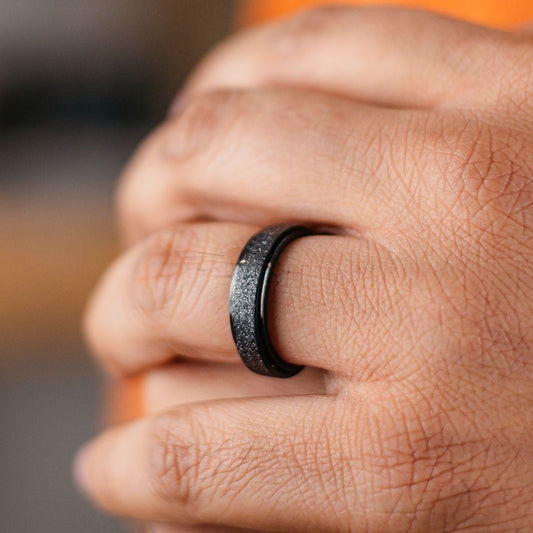 Black Stainless Steel Ring