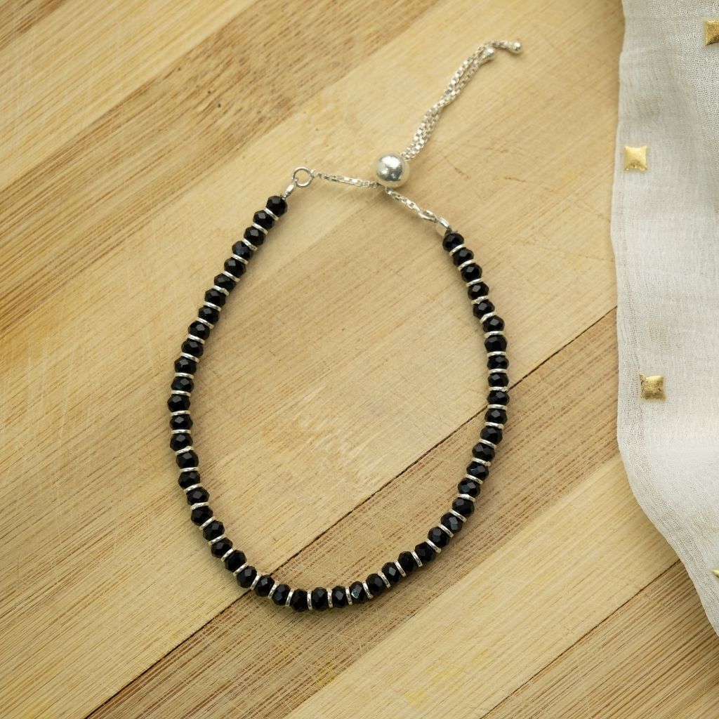 Black Bead Bracelet