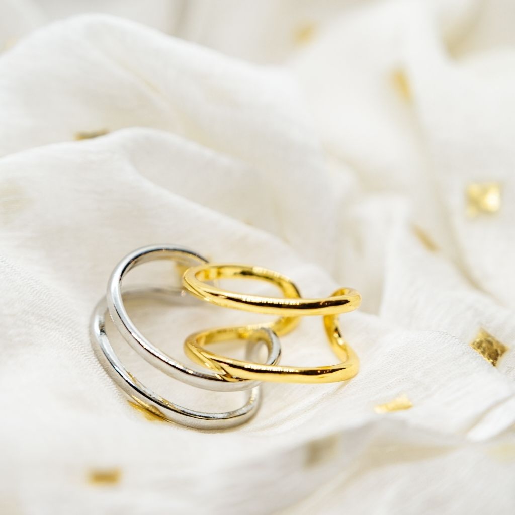 Two Layer Gold Ring