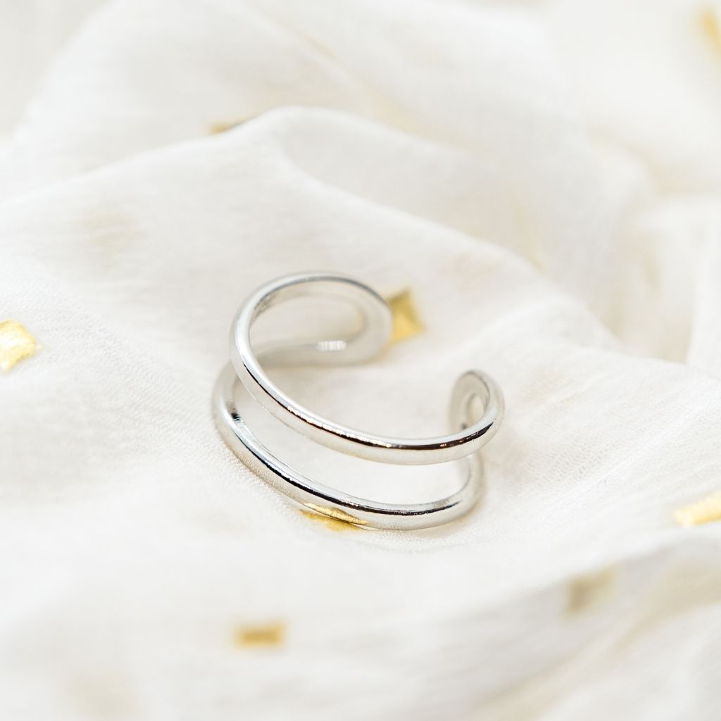 Two Layer Silver Ring