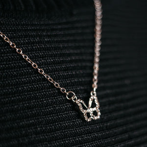 Silver and Gold Sparkly Dainty Butterfly Minimalistic Pendant Necklace (Close-up Detail) | The Colourful Aura