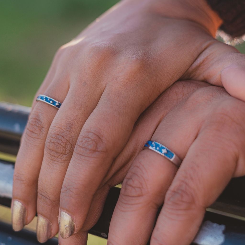Star Promise Rings Sterling Silver Promise Rings | Couple Promise Ring | TCA – The ...