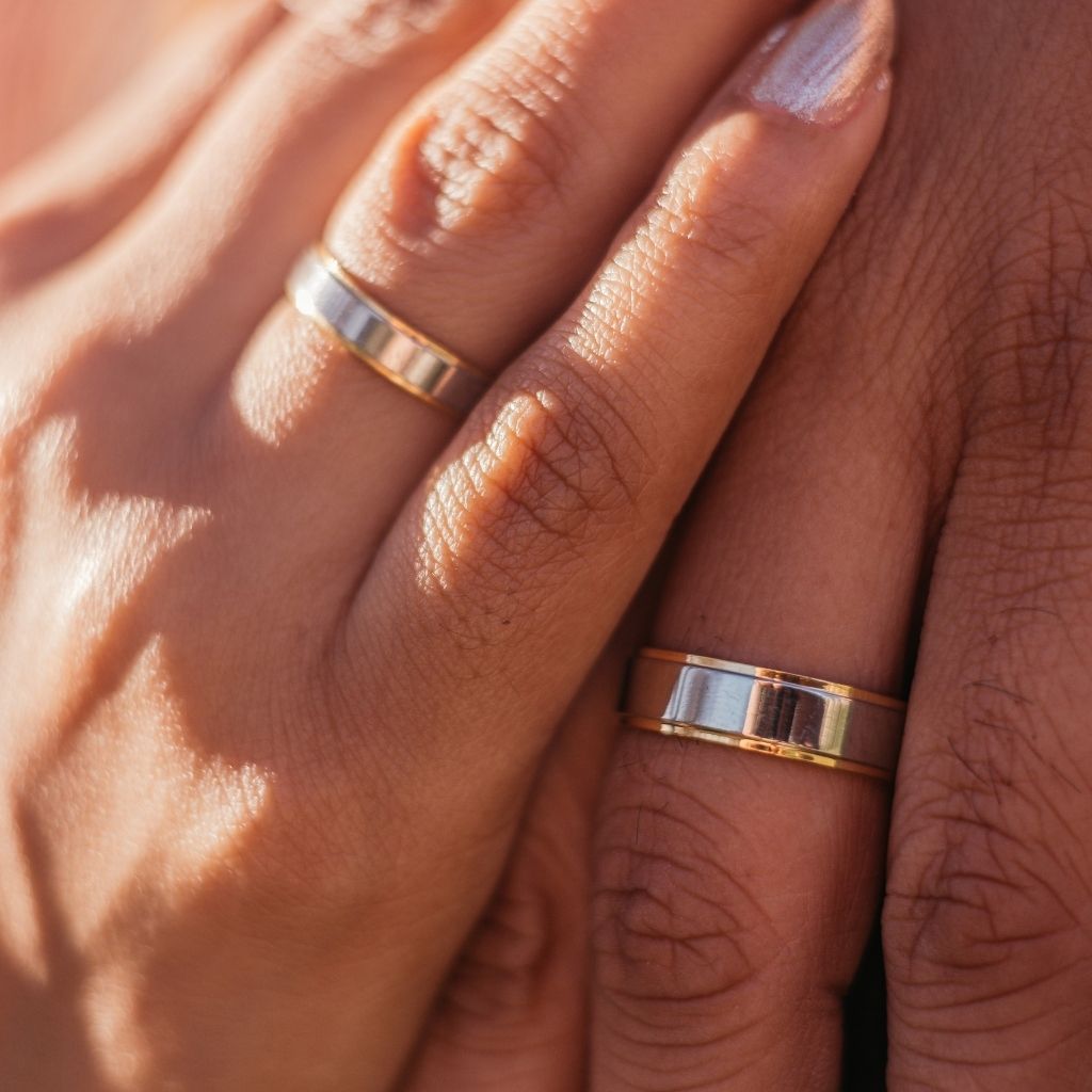 Stainless Steel Wedding Anniversary Rings