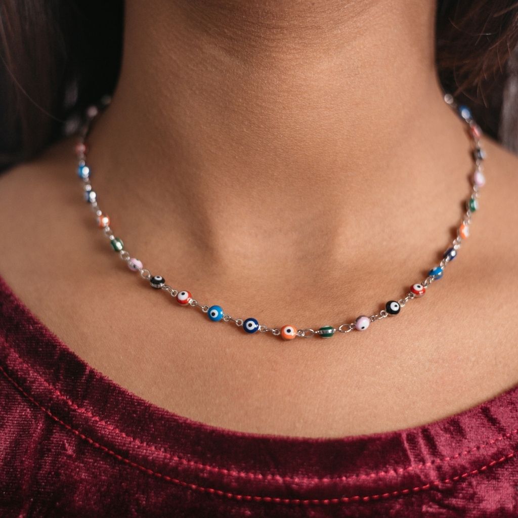 Multicolour Eye Necklase