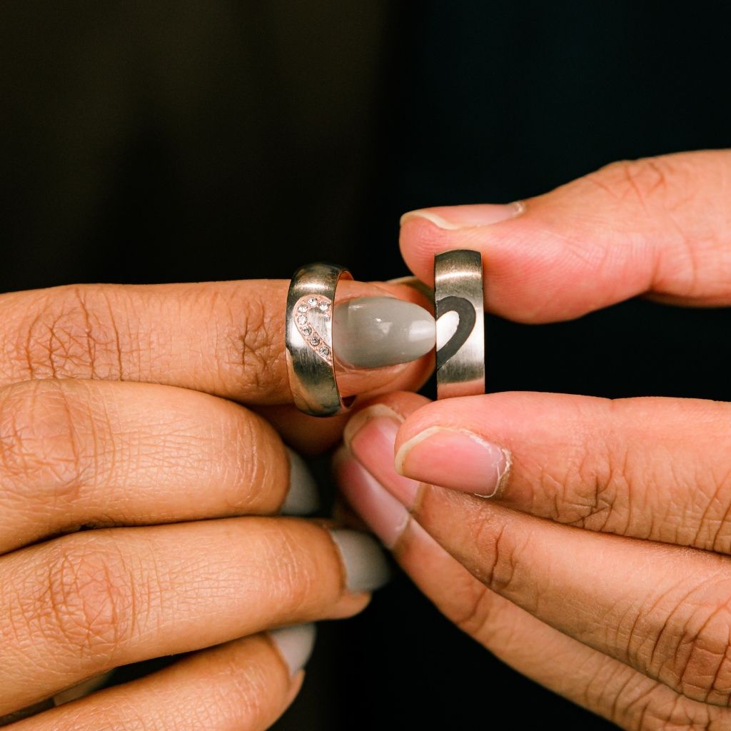 His And Her Matching Couple Rings