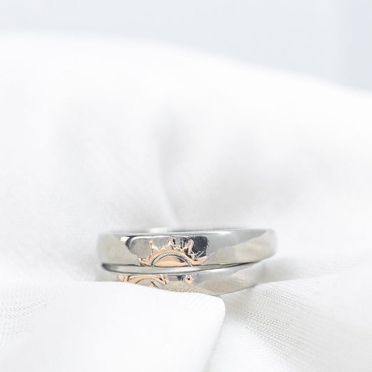 Silver Couple Promise Rings