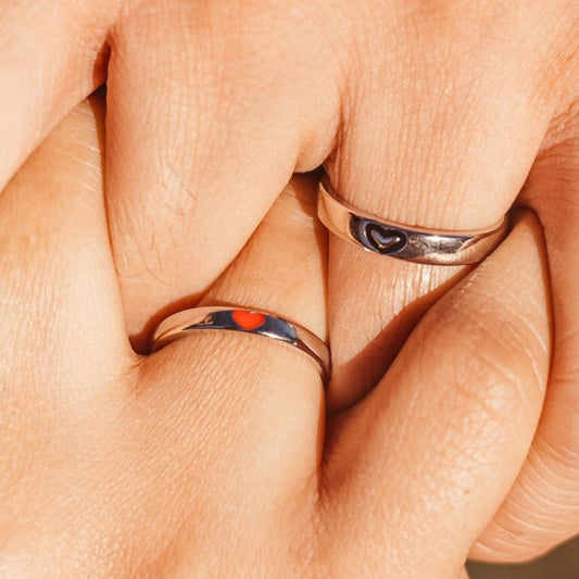 Couple Heart Promise Ring