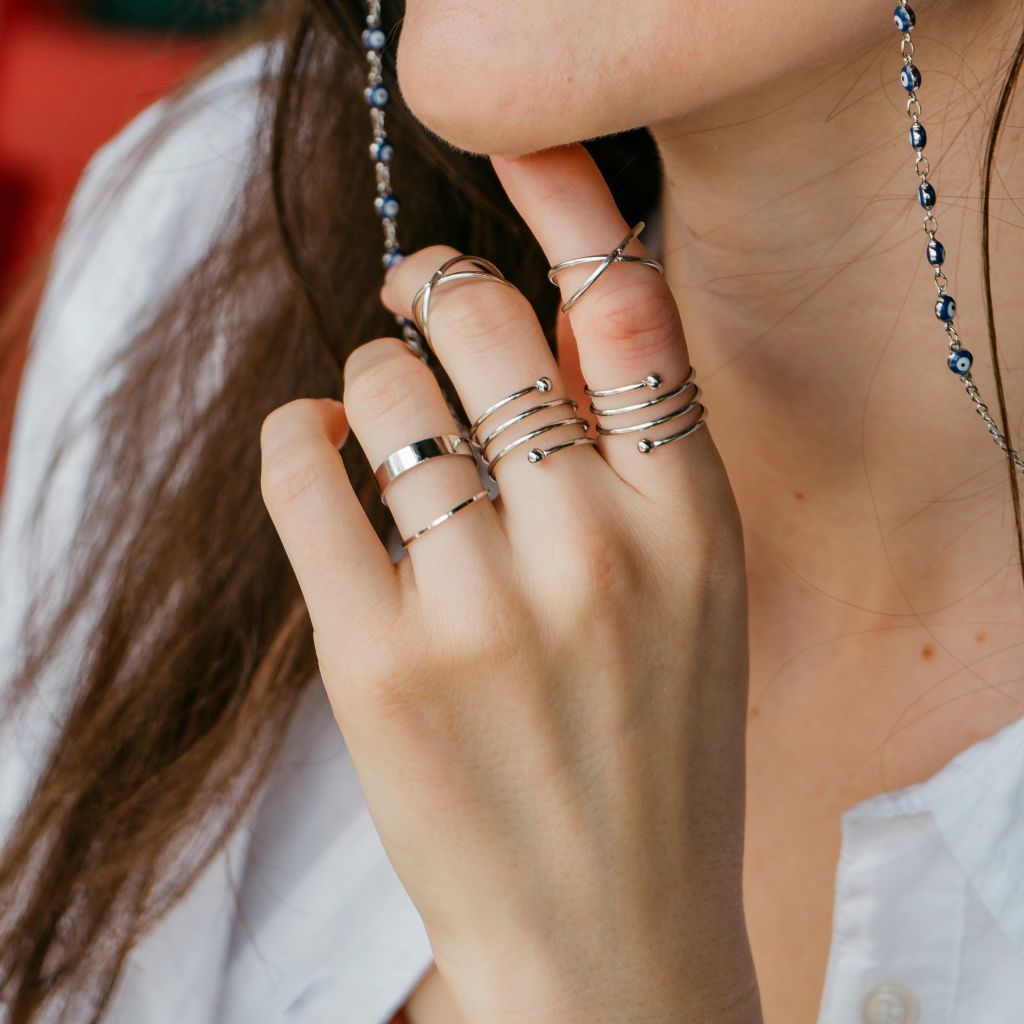 Gold and clearance silver thumb rings