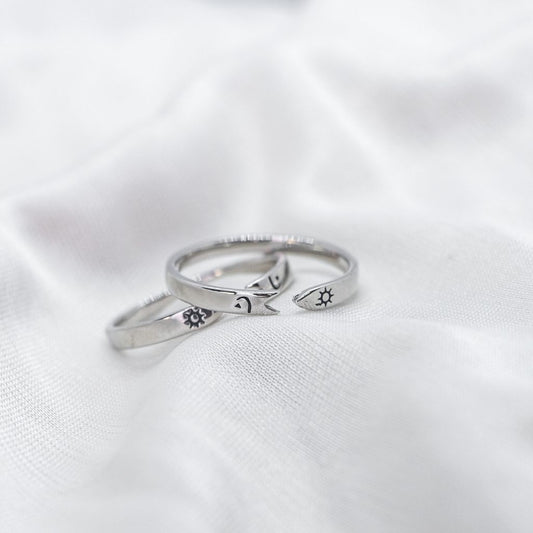 Silver Promise Ring set