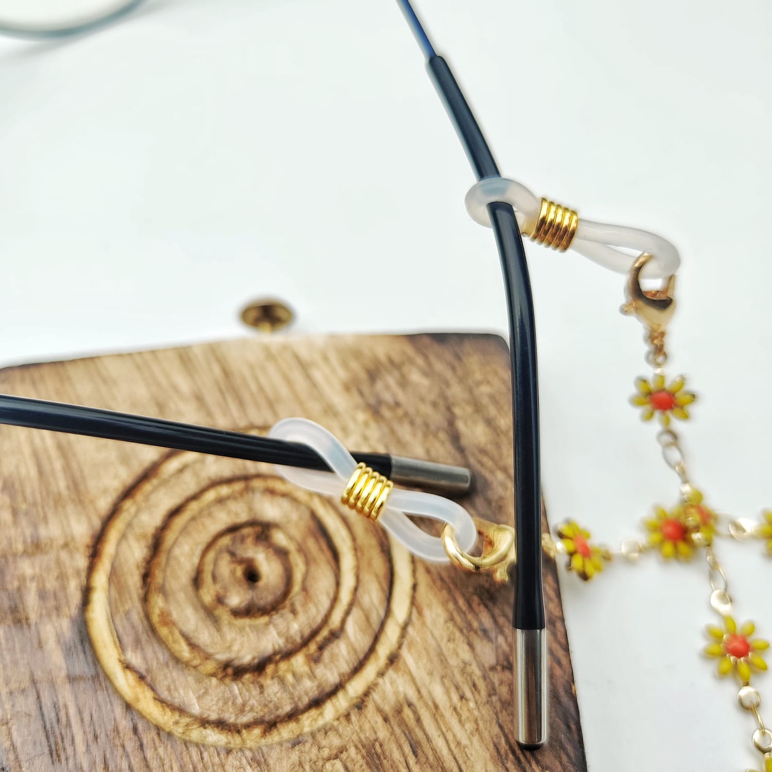Floral Daisy Summer Sunglass Reading EyeGlass Chain Lanyard Detachable Chain