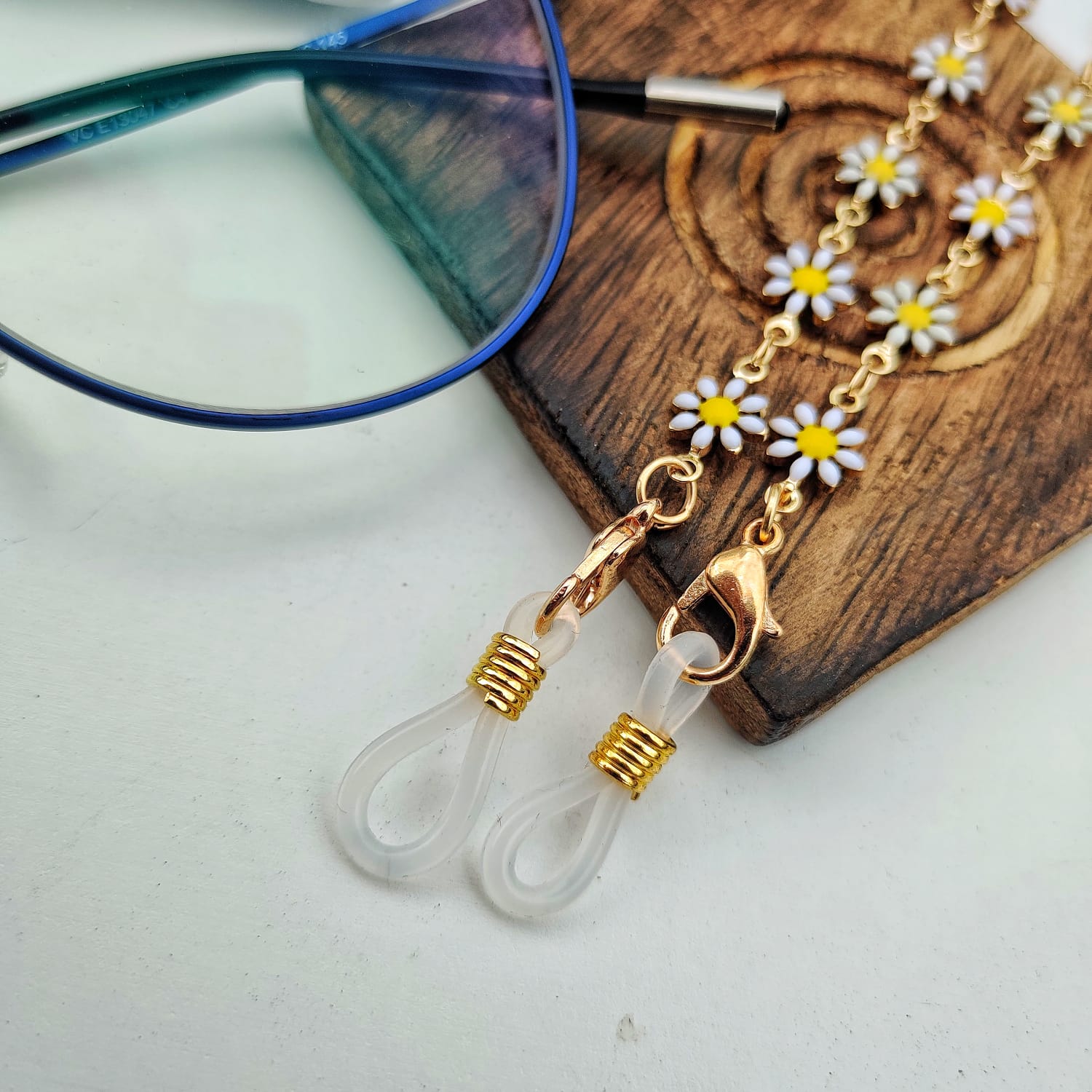 Floral Daisy Summer Sunglass Reading EyeGlass Chain Lanyard Detachable Chain