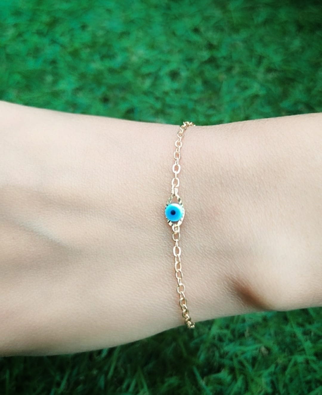 Small evil eye on sale bracelet