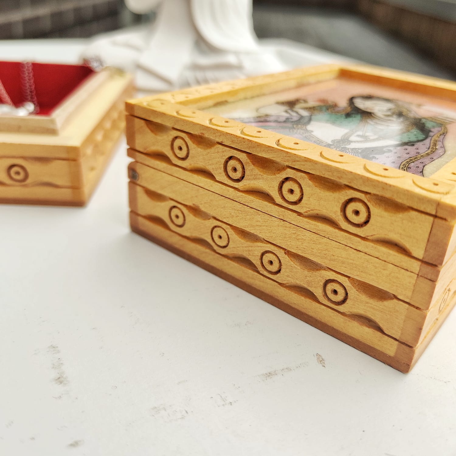 Vintage Wood Jewelry Box purchases