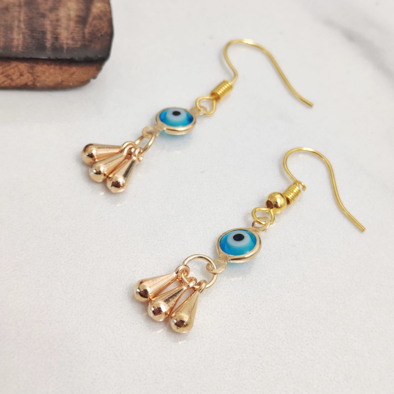 Greek evil hot sale eye earrings