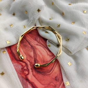 Adjustable Three Layer Silver Twist Angle Geometric Open Cuff Bangle Bracelet – The Colourful Aura