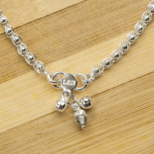 Silver anklets 2025 for wedding