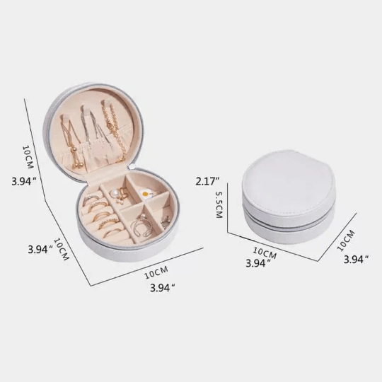 Personalized Compact Soft Makeup Keepsake Trinket Keepsake Travel Jewellery Box