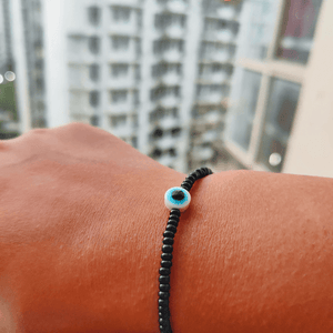 Blue Evil Eye Nazaria Silver Bracelet