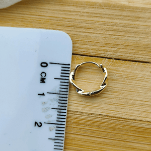 Sterling Silver Dainty Twist Spiral Creole Infinity Slim Everyday Hoop Earrings (Close-up Detail) | The Colourful Aura