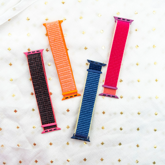 Apple Iwatch Watch Colourful Nylon Strap Band For Series 7 6 5 4 3 2 &amp; SE – The Colourful Aura
