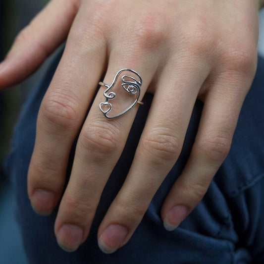 Human Face Finger Ring