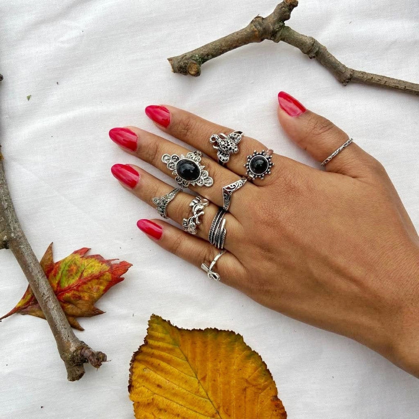 Bohemian Stackable Ring Set