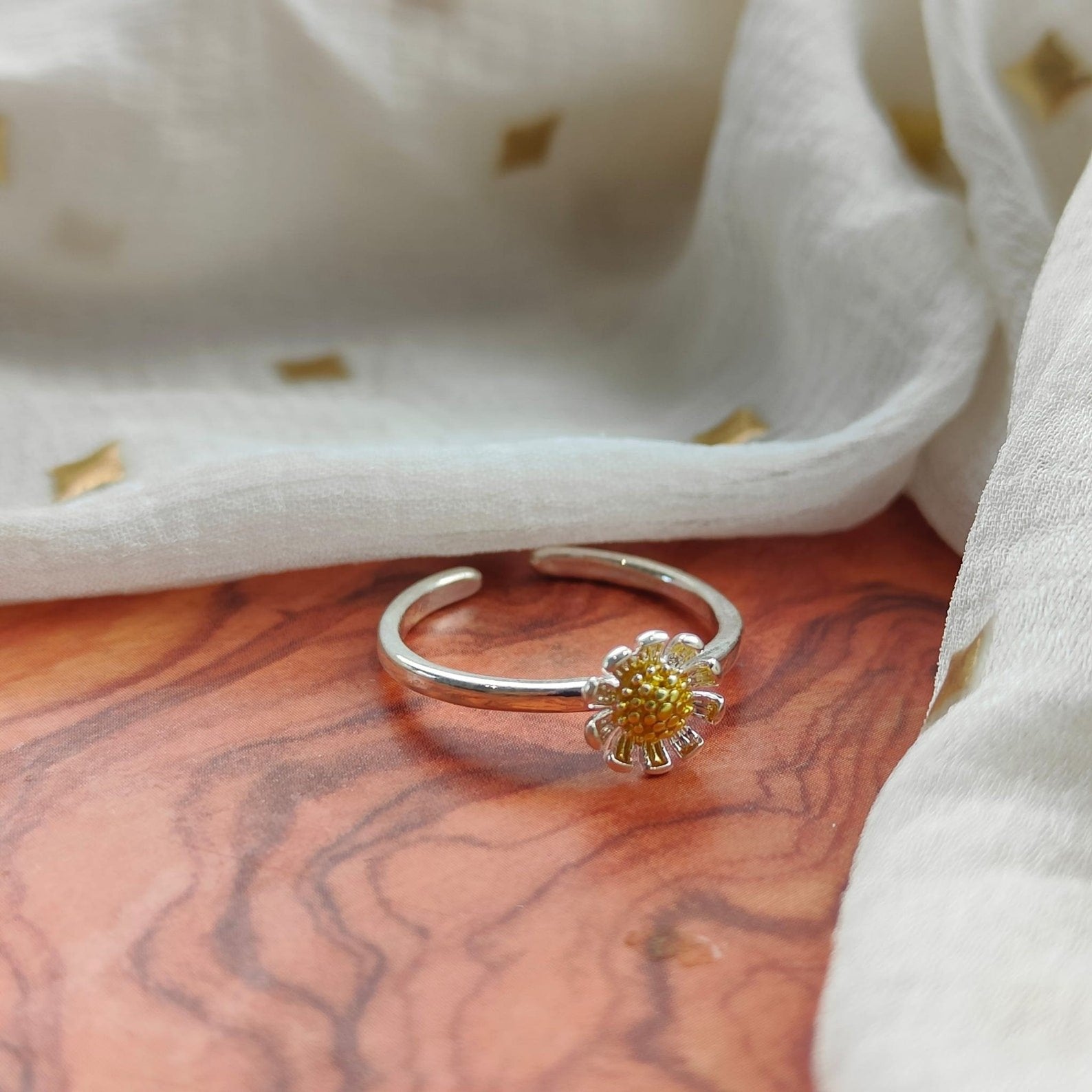 Small 2025 sunflower ring