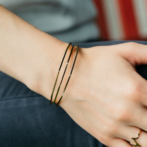 Adjustable Three Layer Silver Twist Angle Geometric Open Cuff Bangle Bracelet – The Colourful Aura