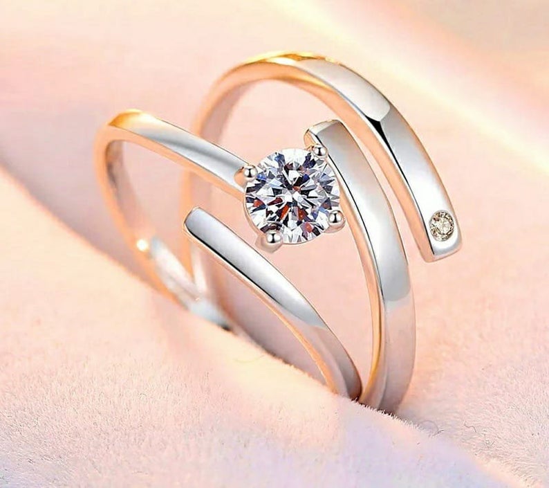 His and hers deals promise rings sterling silver