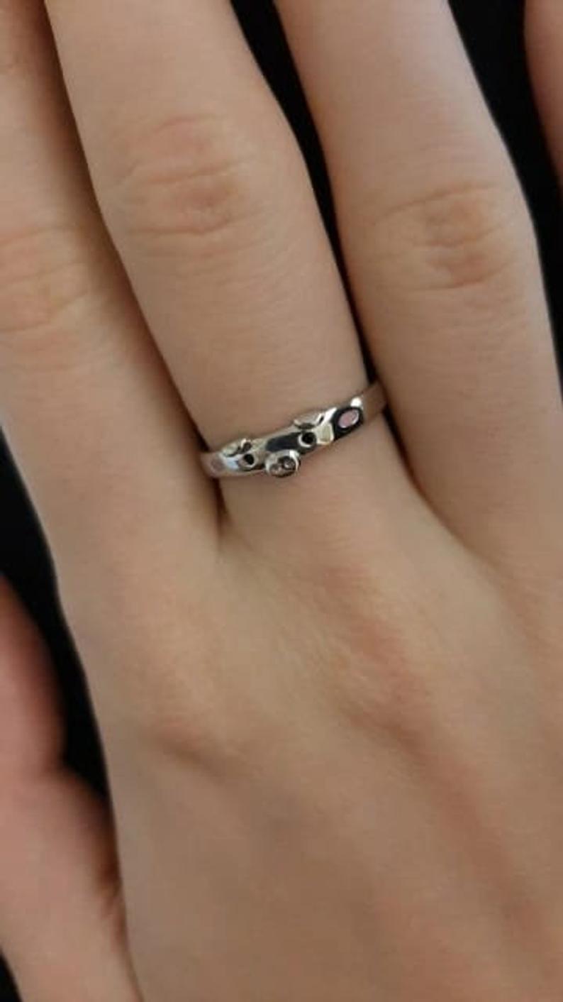 Piggy Open Sterling Silver Ring