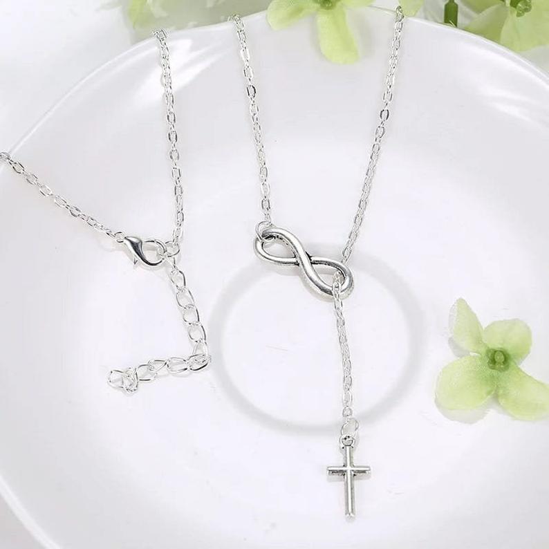 Cross infinity online necklace