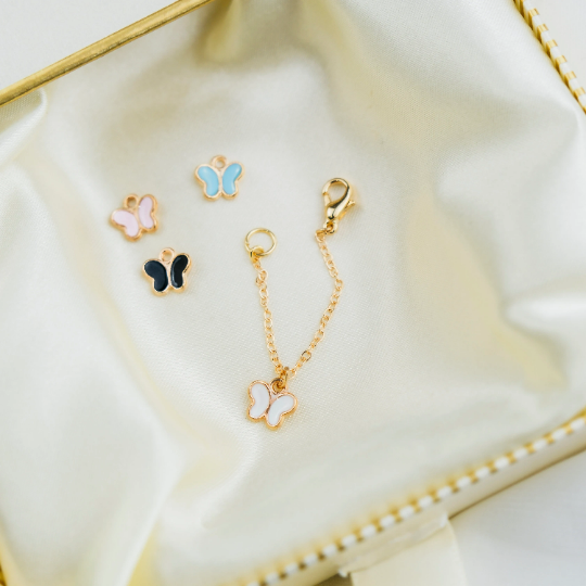 Small Colourful Butterfly Dangle IWatch Strap Jewellery Charm