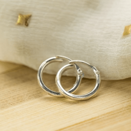 Small Lightweight Bali Hoop Earrings