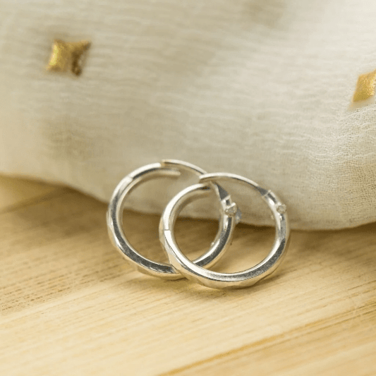 Small Lightweight Bali Hoop Earrings