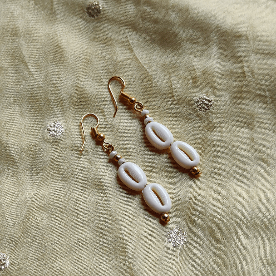 Cowrie Sea Shell Lightweight Minimalist Beach Dainty White Drop Hook E – The Colourful Aura Cowrie Sea Shell Lightweight Minimalist Beach Dainty White Drop Hook E – The Colourful Aura