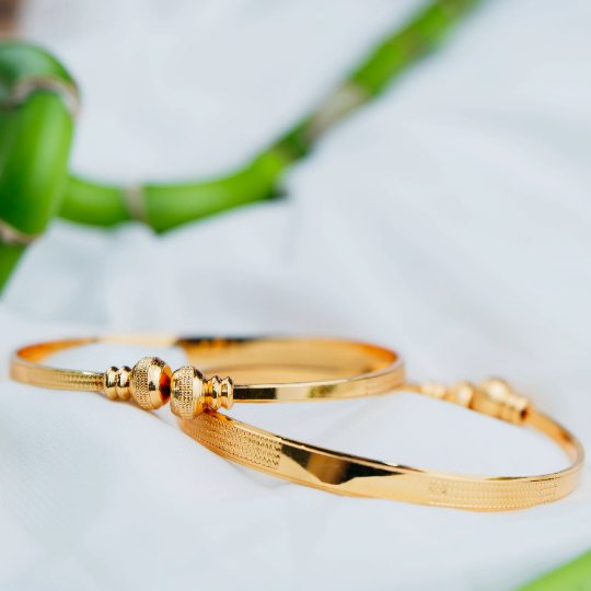 Brass Enamel Plain Flat Indian Lightweight Ethnic Stacking Wedding Cuff Bangle Bracelet