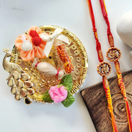 Indian Sathia Charm Rakhi for Raksha Bandhan | Hindu Festival