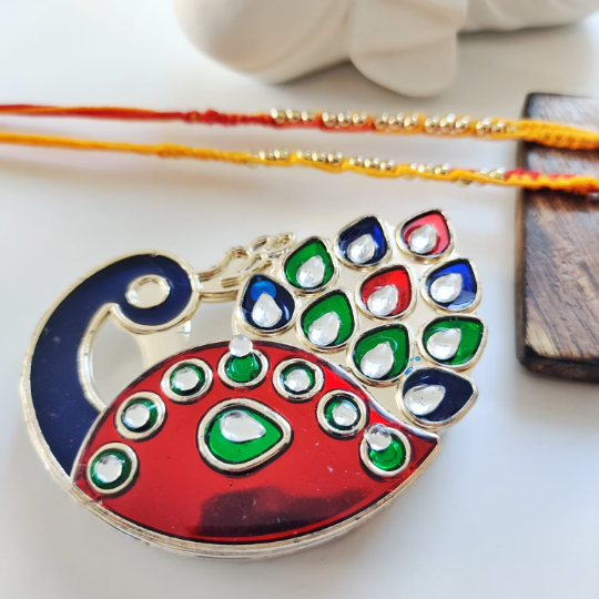 Raksha Bandhan Golden Bead Thread Slim Rakhi |  Rakhi for Brother