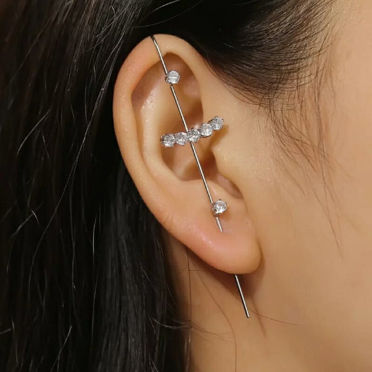 Zircon Ear Rhinestones Climber