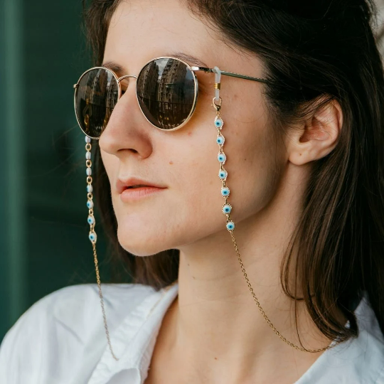 Silver 2025 sunglass chain