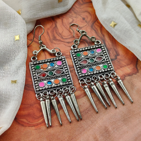Oxidised 2025 boho earrings